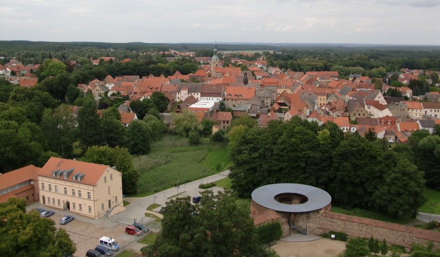 Burg Eisenhardt -  Blick vom Bergfried aus über die Altstadt